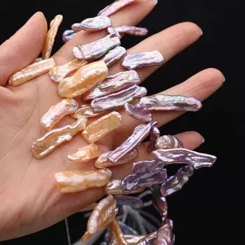 AAA пресноводный жемчуг вариант барокко желтый жемчуг для изготовления ювелирных изделий своими руками браслет серьги ожерелье аксессуар 30x7mm жёлтый