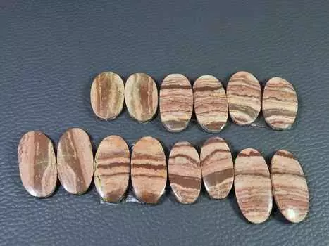 AAA Зебра Джаспер подобранная пара овальных кабошонов россыпью драгоценных камней лот 7 шт 24-28 мм RQ-2827