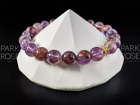 AAAA Супер Семи Камень (Мелодичный камень, священный камень) Складной браслет 8mm