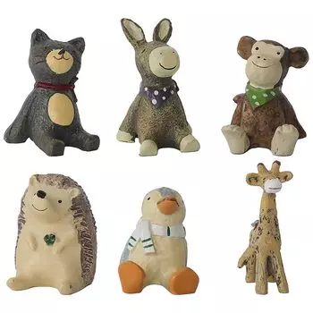 AAGWW gacha gacha игрушка мультяшные фигурки миниатюрные маленькие животные игрушечный набор модель украшения милая фигурка (содержание продукта: мини фигурка животного - набор