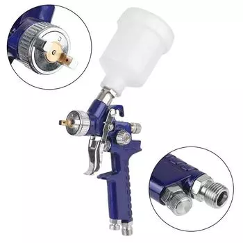 Аэрограф Мини Воздушный Краскопульт HVLP Распылитель 1.0 мм Сопло Мини Воздушные Краскопульты Для Покраски Автомобиля Аэрограф Распылитель