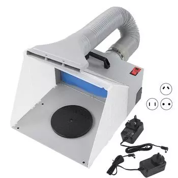 Аэрограф, покрасочная камера с поворотным столом, складной набор экстракторов выхлопных фильтров для покраски моделей EU Plug 50HZ