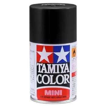 Аэрозольная краска для моделей TAMIYA TS-6 матово-черная 85006