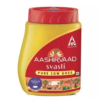 Aashirvaad Svasti Pure Cow Ghee - Дези Гхи с насыщенным ароматом - 200 мл 200ml