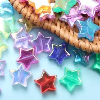 AB цвет изготовленные свободные бусины-разделители около 120 шт. аксессуары ручной работы DIY 11*4,5 мм для изготовления ювелирных изделий бусины-звезды пентаграмма