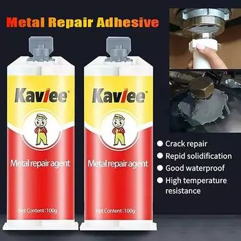 Ab Glue Metal Repair Gel Термостойкий промышленный паста для ремонта металла Клей для сварки Промышленный ремонтный агент Универсальный клей one size