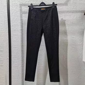 AB Пэчворк Темный Узор Весна и Осень Новое Поступление Эластичные Леггинсы Высокая Посадка Узкие Брюки Женские Утягивающие Брюки Большой Размер Женские Брюки Figure XL