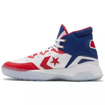 ABA x Converse G4 Round-toe Comfort Fabric High-Top Basketball Shoes Unisex Blue & White 40.5