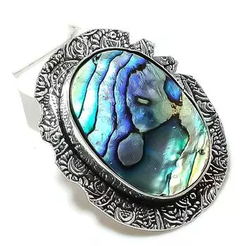 Abalone Shell Gemstone 925 Sterling Silver Jewelry Gift Pendant 1.73 c2t95