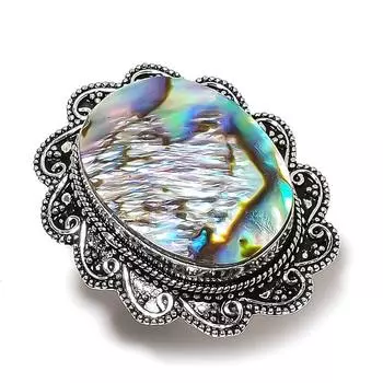 Abalone Shell Gemstone Handmade 925 Sterling Silver Jewelry Ring Size 5.5 i2n88