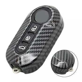Abarth Key Cover Carbon Key Case Dust Protection Easy To Install Scratch Protection Secure Fit Snug Fit For Punto CHINA