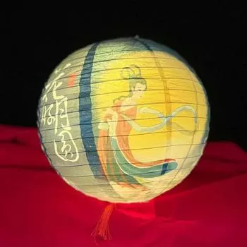 Абажур Бумажный Светильник Китайский Подвесной Фонарь Шар Праздничные Принадлежности Бумажный Фонарь Свадьба Style 7