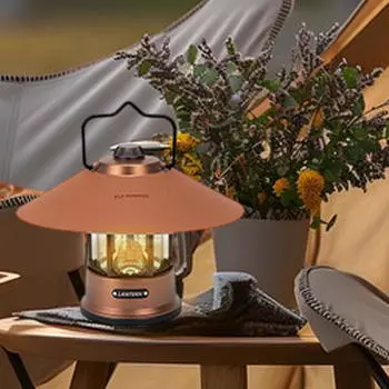 Абажур для кемпинга, современный фонарь для кемпинга, простая установка, сменный чехол для лампы коричневый