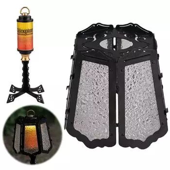 Абажур для кемпингового фонаря с подставкой, износостойкий абажур в стиле ретро, съемный абажур для уличного фонаря GZ Camping Light