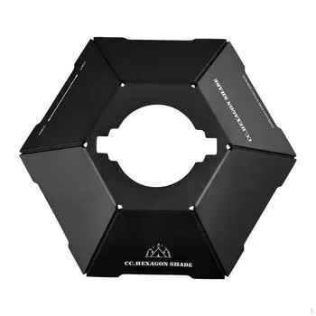 Абажур для кемпинговой лампы, шестиугольный чехол от дождя, украшение, прочный протектор, лампочка для улицы зелёный