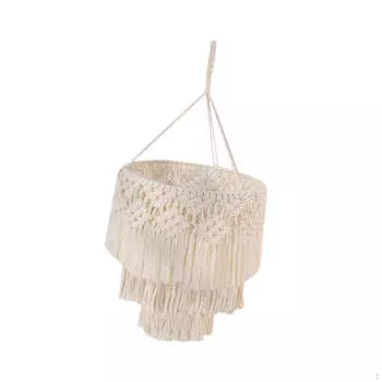 Абажур для лампы с кисточками из макраме, многоцелевой потолочный светильник, декоративный абажур для детской комнаты