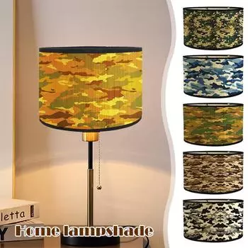 Абажур для лампы в японском стиле из бамбука с камуфляжной росписью, абажур для лампы, настенный абажур для домашнего отеля, люстра в стиле арт-деко