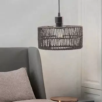 Абажур для подвесного светильника из веревки ручной работы для современного домашнего декора 22x11cm