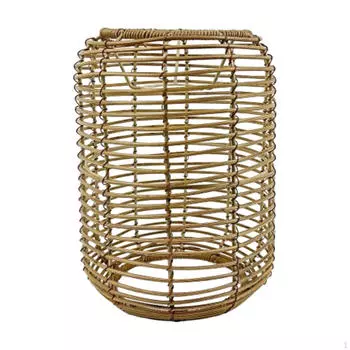 Абажур из искусственного ротанга, плетеный, люстра, крышка, подвеска для