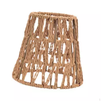 Абажур из плетеной ткани в стиле бохо, креативный деревенский для подвесного светильника, ручная работа Striped