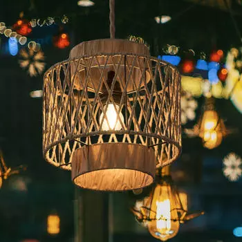 Абажур из плетеной веревки, потолочный фонарь, чехол для самостоятельного изготовления светильников, элегантный абажур в стиле бохо
