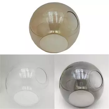 Абажур из серого бронзового стекла с боковым отверстием 4,5 см для люстры DNA Magic Bean или замены боковой крышки торшера чистый