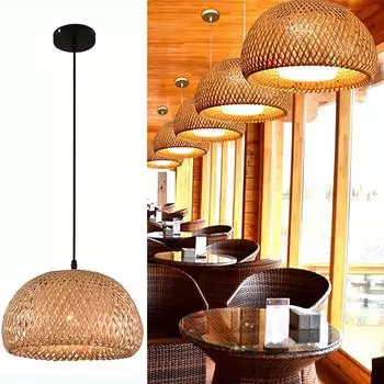 Абажур из виноградной лозы, отель с проживанием в семье, ресторан, чайная комната, креативная персонализированная люстра ручной работы в стиле ретро One Size белый