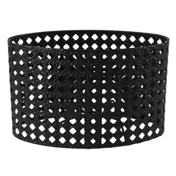 Абажур из железа с полостью овального сечения, гравировка по металлу, совместимый с калибром E27 E14 жёлтый