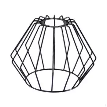 Абажур из железной проволоки, чехол для лампы, домашний декор, аксессуары для освещения, подвесной светильник из металлической сетки