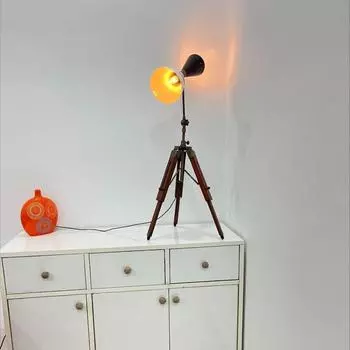 Абажур настольной лампы с подставкой-треногом, металлический, для домашнего офиса, декоративные настольные лампы, стоящие 30 дюймов, лампы середины века