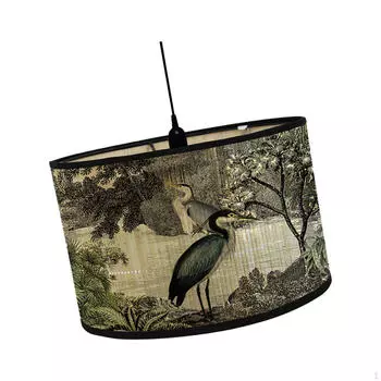 Абажур с барабанным принтом, винтажные сменные аксессуары для ламп с принтом на патроне E26/E27 Style A