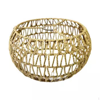 Абажур в богемном стиле, чехол для лампы из бумажной веревки, плетеный вручную винтажный абажур для лампы style A