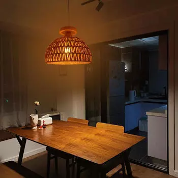 Абажуры для потолочных ламп, абажур из ротанга (Лампа в комплект не входит), Тканый абажур, декор в стиле бохо E26 110 120v