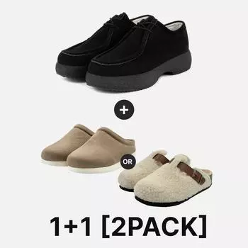 [abc] [1+1] Мокасины Mannricholp Wallaby (черный) AM239203-7000026759, популярная обувь в Корее. 250