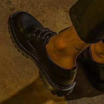 [ABC] 378 August 3 Hole Derby Shoes Vintage Black, Street, 7000002617, Vintage Black 230