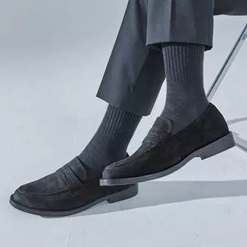 ABC JC2304 Carlton замшевые пенни-лоферы черные,JC2304,7000031807,черный 260