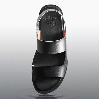 [abc] Сандалии Irvine с окантовкой из воловьей кожи высотой 3,5 см (CR0083BK) CR0083BK-7000028121, популярная обувь в Корее. 280