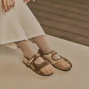 [abc] Женские туфли Мэри Джейн Chubasco Beso CB2483 Check Brown CB2483-7000027971, популярная обувь в Корее 230mm