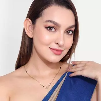 Abdesigns Алмазная Мангалсутра, Позолоченная Индийская Мангалсутра, Болливудская актриса Мангалсутра, Синтетический выращенный в лаборатории бриллиант Мангалсутра белый