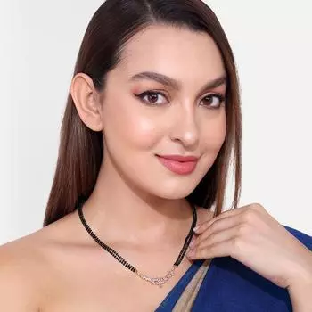 Abdesigns Алмазная Мангалсутра, Позолоченная Индийская Мангалсутра, Болливудская актриса Мангалсутра, Синтетический выращенный в лаборатории бриллиант Мангалсутра белый