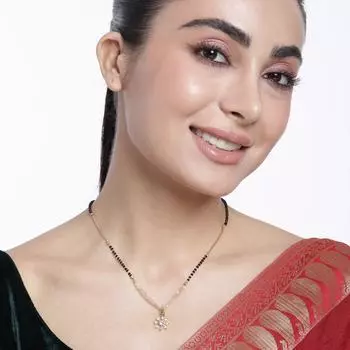 Abdesigns Алмазная Мангалсутра, Позолоченная Индийская Мангалсутра, Болливудская актриса Мангалсутра, Американская Алмазная Мангалсутра белый