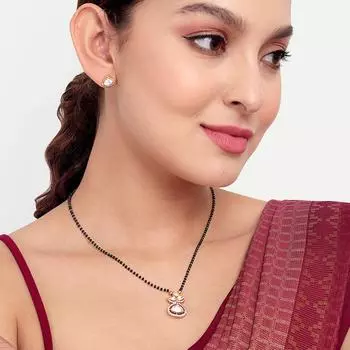 Abdesigns Алмазная Мангалсутра, Позолоченная Индийская Мангалсутра, Болливудская актриса Мангалсутра, Американский бриллиант Кундан Мангалсутра белый