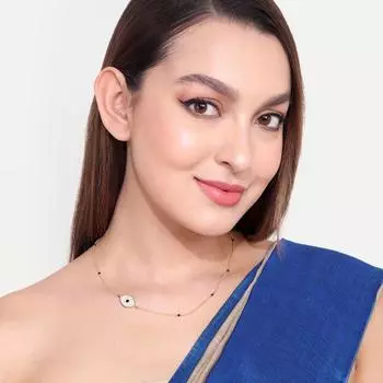 Abdesigns Алмазная Мангалсутра, Позолоченная Индийская Мангалсутра, Болливудская актриса Мангалсутра, Синтетический выращенный в лаборатории бриллиант Мангалсутра белый