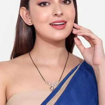 Abdesigns Алмазная Мангалсутра, Позолоченная Индийская Мангалсутра, Болливудская актриса Мангалсутра, Американский бриллиант Кундан Мангалсутра белый