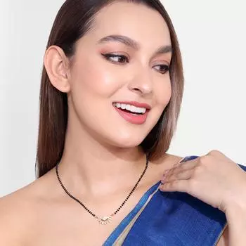 Abdesigns Алмазная Мангалсутра, Позолоченная Индийская Мангалсутра, Болливудская актриса Мангалсутра, Синтетический выращенный в лаборатории бриллиант Мангалсутра белый