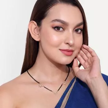 Abdesigns Алмазная Мангалсутра, Позолоченная Индийская Мангалсутра, Болливудская актриса Мангалсутра, Синтетический выращенный в лаборатории бриллиант Мангалсутра белый