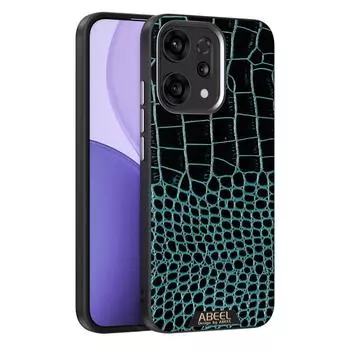 ABEEL Для Oppo Reno14 5G (Глобальный) Чехол, совместимый с MagSafe, текстура крокодила, микро-тиснение на задней крышке Green