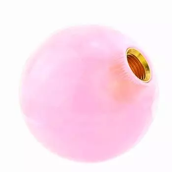 Abfer Resin Ball Shape Gear Stick Lever Shifter Knob for Auto Manual Vehicle Universal Car Accessories Interior (Pink)