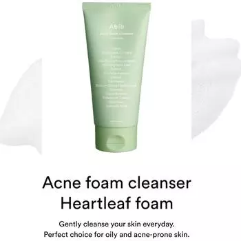 Abib Acne Heartleaf Очищающая пенка 5,07 жидких унций / 150 мл 150ml