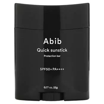 Abib, быстрый солнцезащитный крем, защитное мыло, SPF 50+ PA++++, 22 г (0,77 унции)